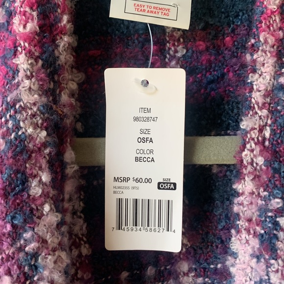 {Woolrich} NWT Blanket Wrap Soft/Stylish/Warm& Cozy - Picture 7 of 7